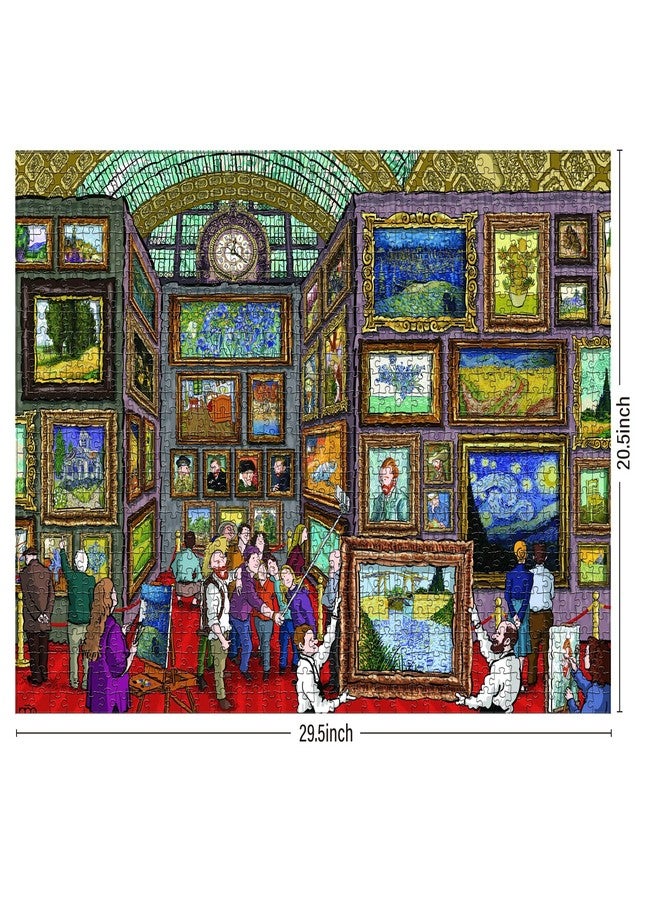 Antelope - 1000 Piece Puzzle for Adults, Van Gogh Jigsaw Puzzles 1000 Pieces, Van Gogh's Time Travel to Muse Da Orsay Puzzles for Adults 1000 PC by Alireza Karimi Moghaddam - Image 2
